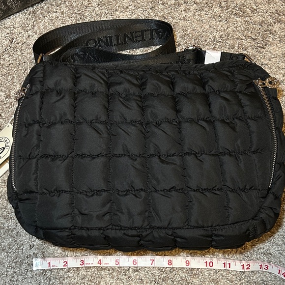 Valentino Handbags - Valentino Black Quilted Puffer Messenger Bag